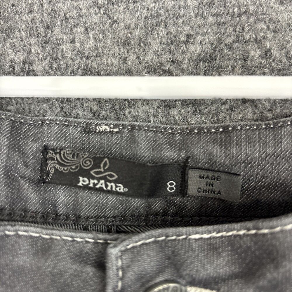 prAna Jeans Womens Size 8 Grey Straight Stretch Modern - Picture 3 of 14